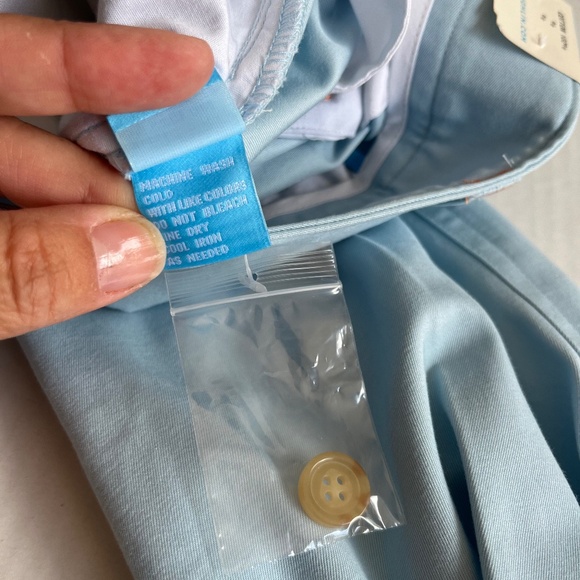 J.McLaughlin Sz 36 LightBlue Taylor Straight Fit Chino in Italian Twill Cotton - Picture 9 of 13